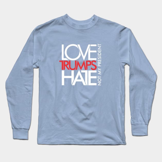 LOVE TRUMPS HATE Long Sleeve T-Shirt by juraganLOGO